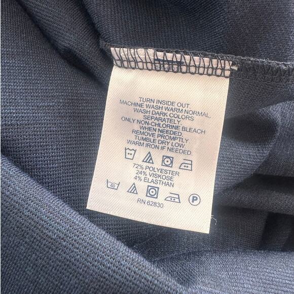 Lands' End Navy Blue Womens Medium 10-12 A Line Skirt - Picture 4 of 9